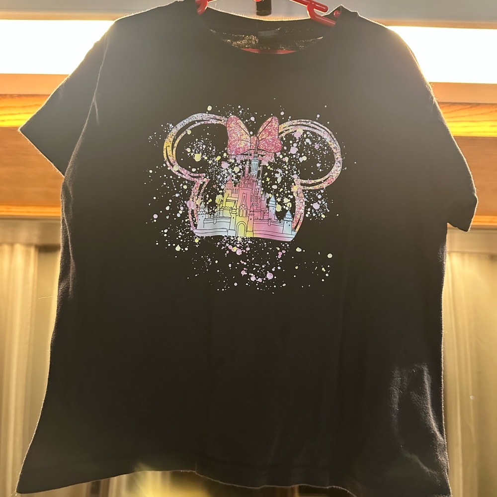 Black Short Sleeve Tee with Vibrant Graphic